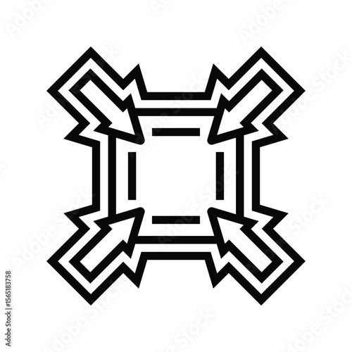 compact size line icon vector illustration