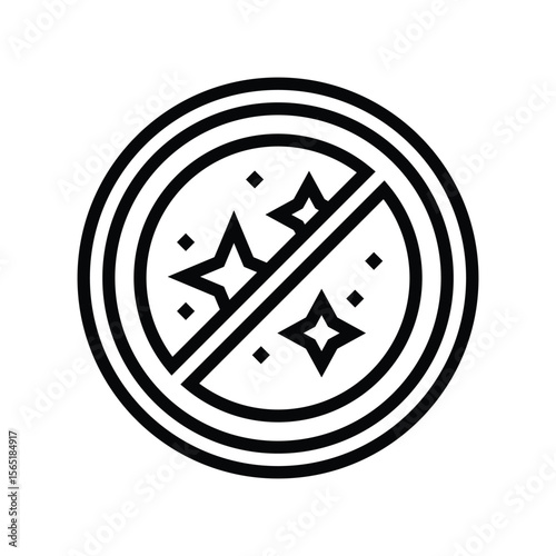 anti glare line icon vector illustration