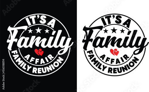 Add some humor to your next family gathering with this funny family reunion t-shirt design. Featuring clever text and a fun illustration, this artwork is great for matching family tees and makes every