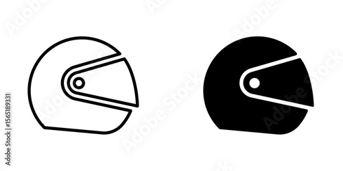 Moto helmet icon. Motorcycle helmet