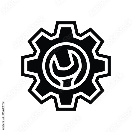 adjustable settings glyph icon vector illustration