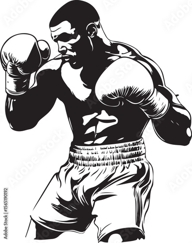 illustration of a boxer