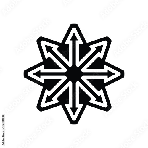 multi functional glyph icon vector illustration
