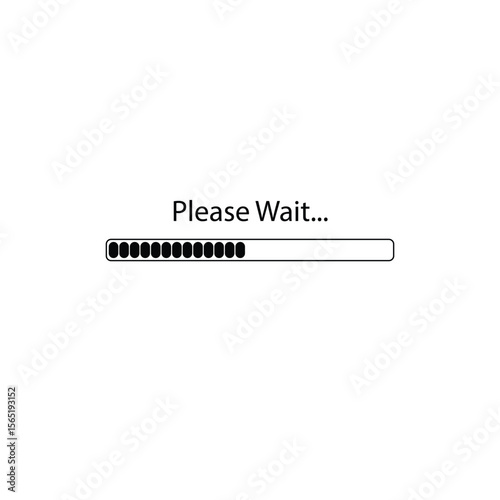 Please Wait Text