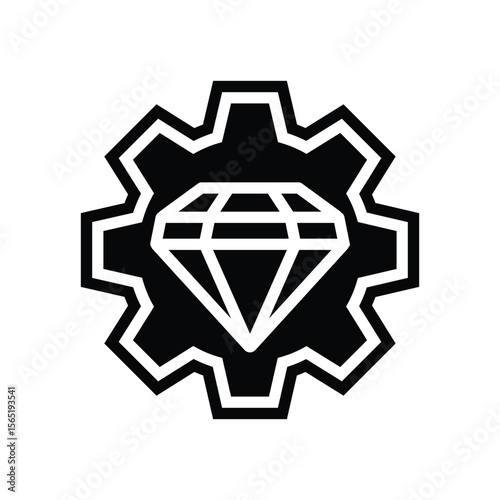durable construction glyph icon vector illustration