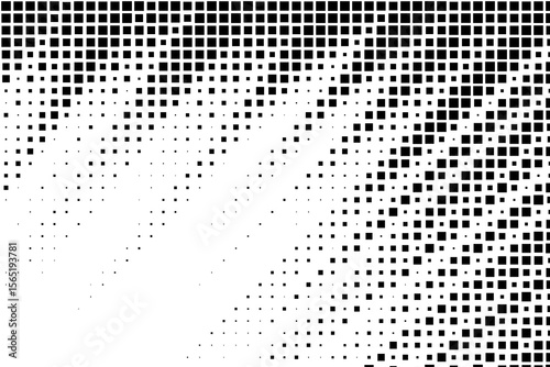 Square Pixel Halftone Gradient Abstract Texture