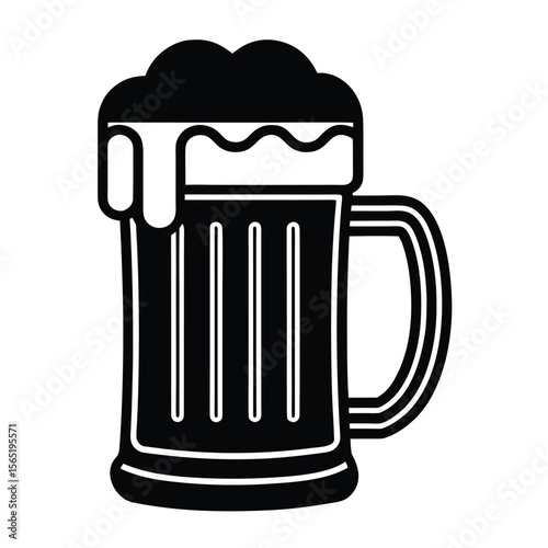 mug of beer with foam