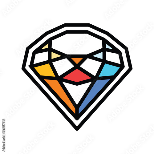 luxury finish color icon vector illustration