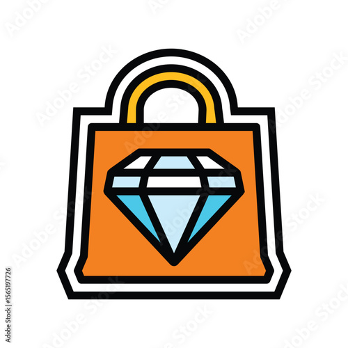 premium packaging color icon vector illustration