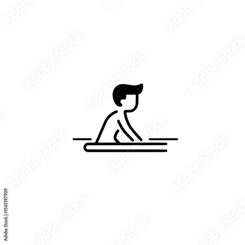 vector illustration of a yoga pose