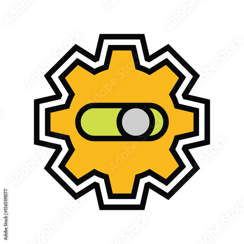 quick setup color icon vector illustration