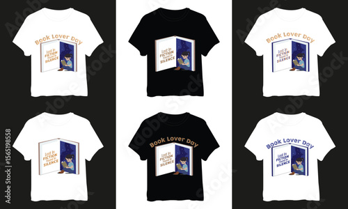 Book Lover T-Shirt Design – Emotional Open Book Illustration with Soft Pastel Asian Aesthetic