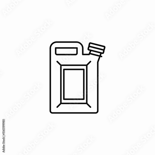 jerry can fuel icon sign vector