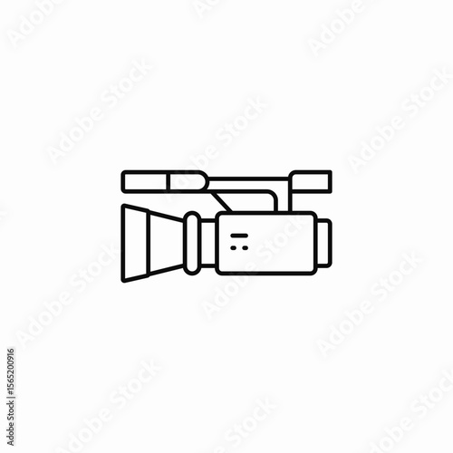 video camera recorder icon sign vector