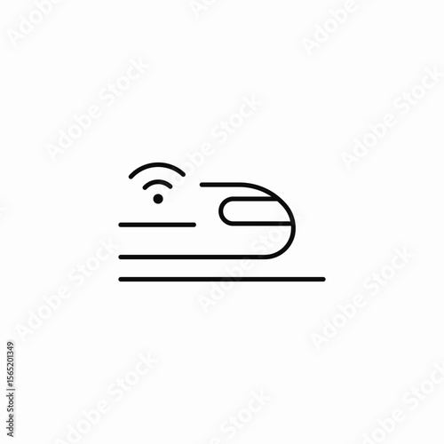 wireless train signal icon sign vector
