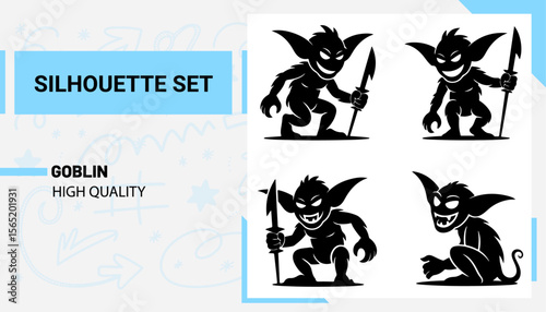 Unique and high quality Goblin Silhouette set