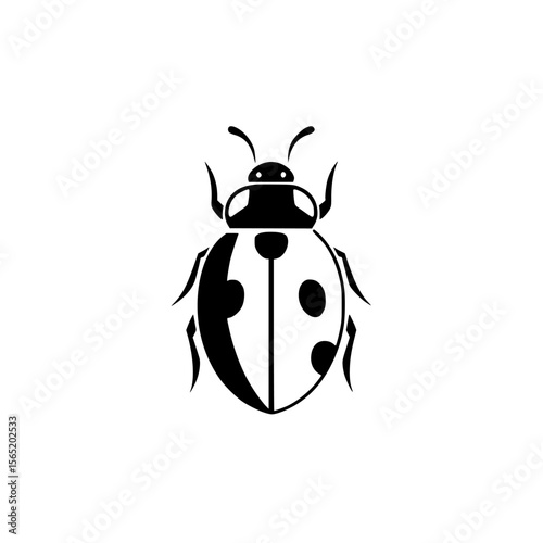 Vector icons set of silhouettes featuring various pictograms including insects in a simple and modern style