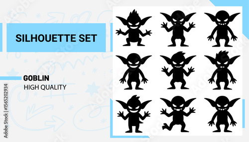 Unique and high quality Goblin Silhouette set