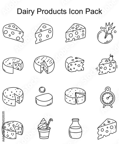 Dairy Products Icon Pack