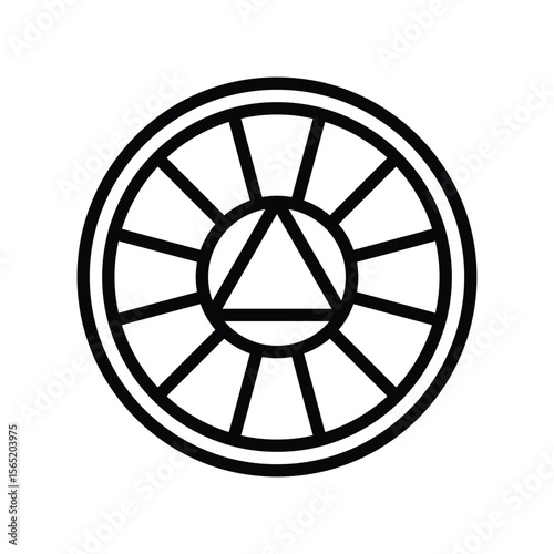 multi color option line icon vector illustration