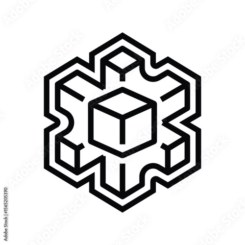 modern look line icon vector illustration