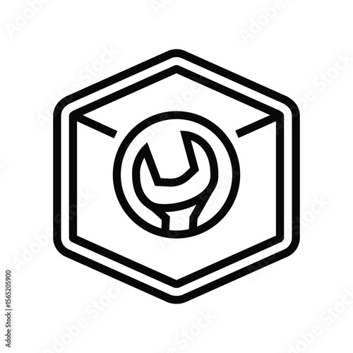 easy assembly line icon vector illustration