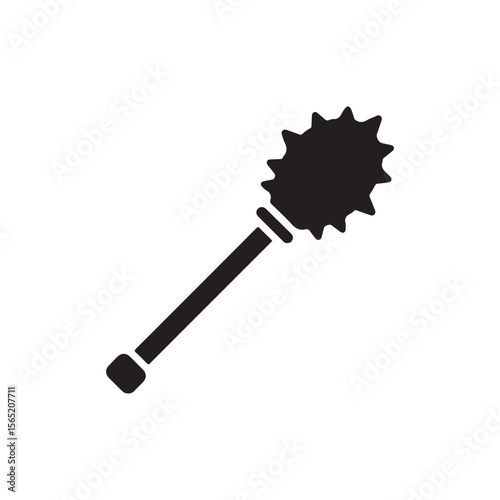 Mace icon for apps and web ui designs. simple isolated graphics