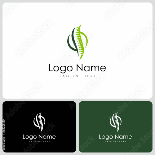 spine logo vector. logo templates