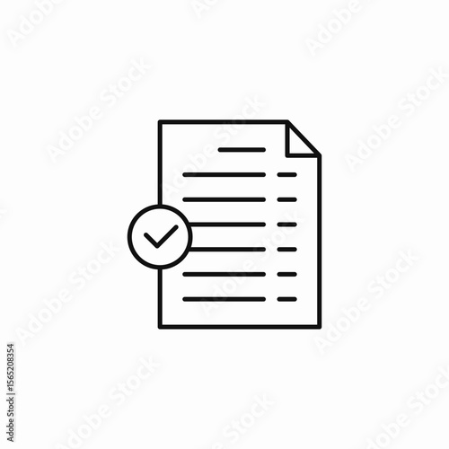 document verified complete icon sign vector