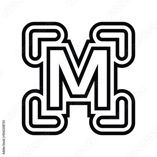 pre programmed modes line icon vector illustration