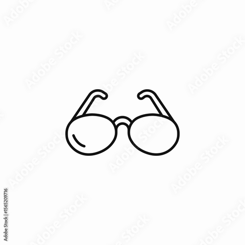 reading eyeglasses accessory icon sign vector