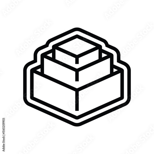 stackable design line icon vector illustration