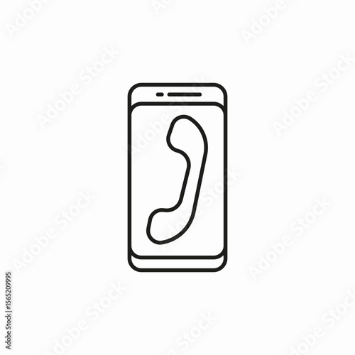 smartphone call icon sign vector