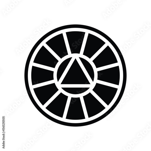 multi color option glyph icon vector illustration
