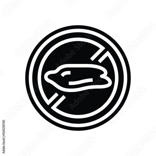 no spill design glyph icon vector illustration