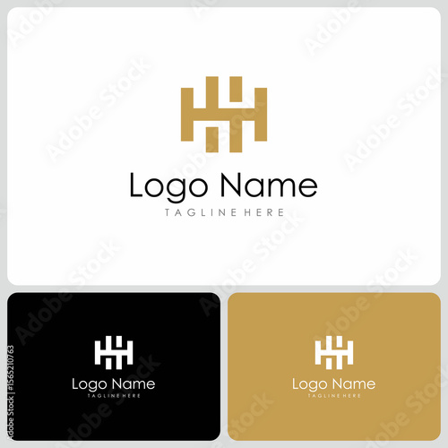 HH logo vector. logo template