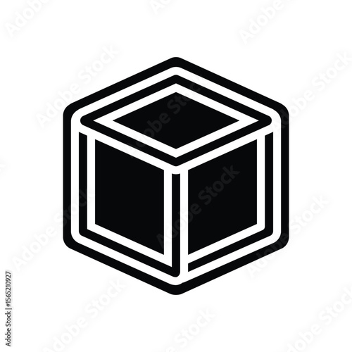 minimalist design glyph icon vector illustration