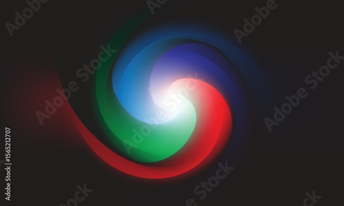 abstract colorful background with circles like a rainbow