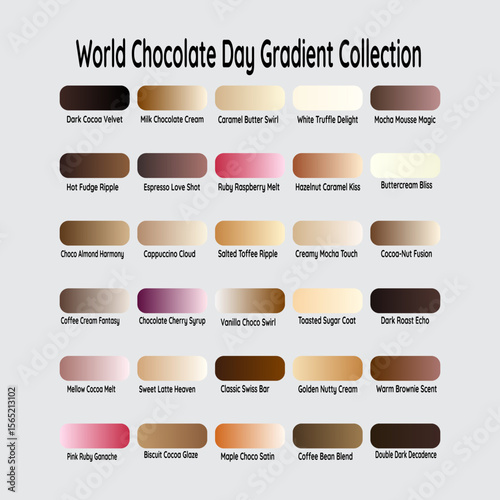 World Chocolate Day Gradient Collection