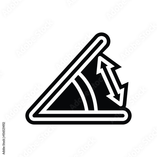 multi angle adjustment glyph icon vector illustration