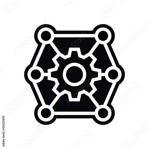 multi functionality glyph icon vector illustration