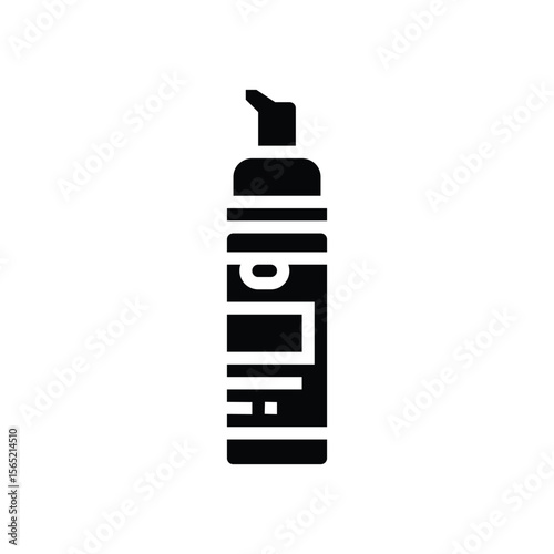 travel size liquid soap glyph icon vector illustration