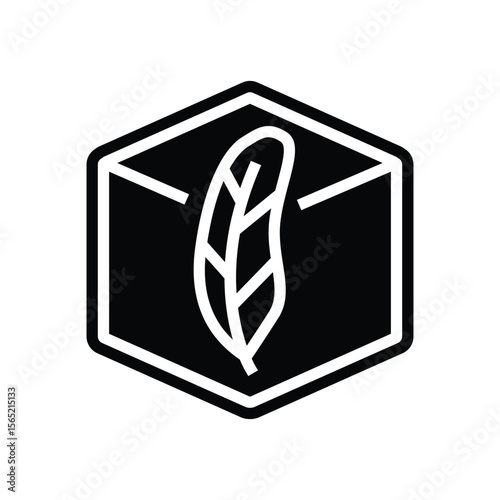 lightweight glyph icon vector illustration