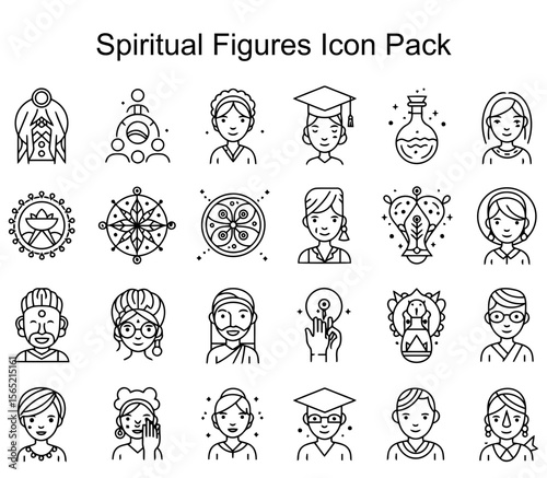 Spiritual Figures Icon Pack