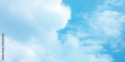 Blue sky and clouds with natural daylight panorama air background white image surface abstract design sunny fresh weather background