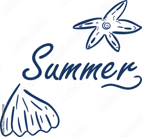  Summer – plakat letni z napisem