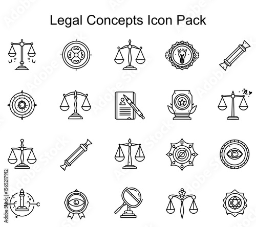 Legal Concepts Icon Pack