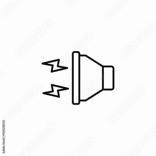 loud speaker sound icon sign vector