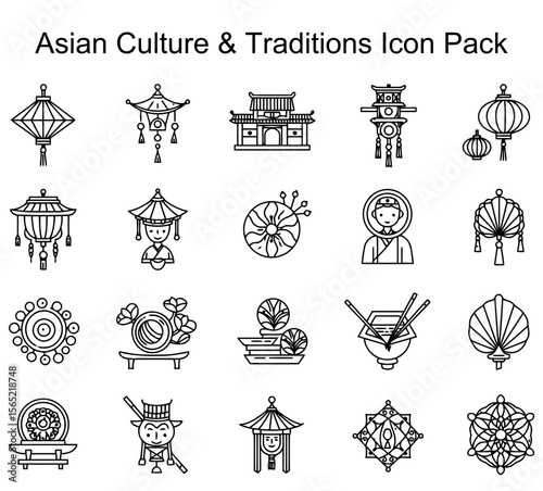 Asian Culture & Traditions Icon Pack