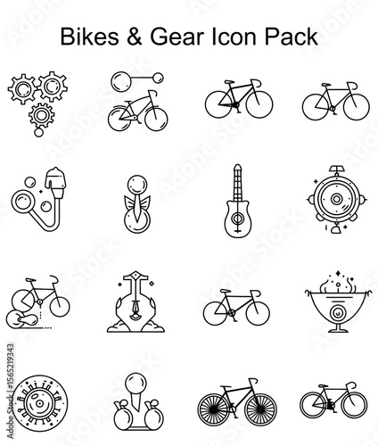 Bikes & Gear Icon Pack